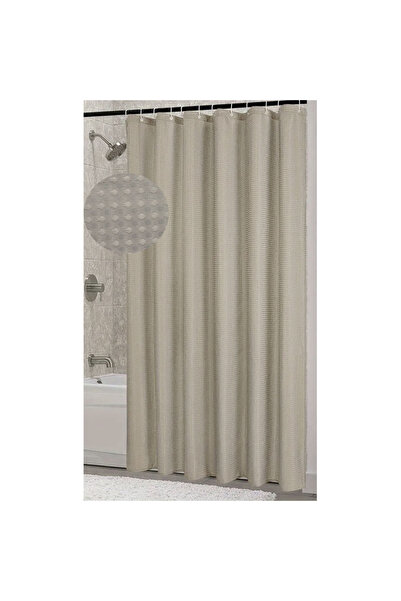 OEM ΚΟΥΡΤΙΝΑ ΠΟΛΥΕΣΤΕΡ 180x200εκ. 115γρ./τ.μ. ΜΕ 12 ΔΑΧΤΥΛΙΕΣ ΣΕ ΜΠΕΖ ΧΡΩΜΑ A...
