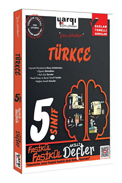 Yargı Yayınevi Yargı Ders Arkadaşım 5.Sınıf Türkçe Fasikül Fasikül Akıllı Defter