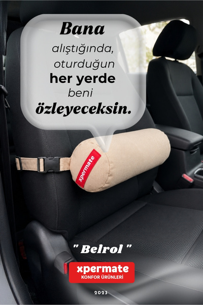 XPERMATE Belrol Car Seat Cushion with Washable Cover and Lumbar Support Vehic...
