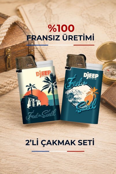 DJEEP Feel The Swell Tasarımlı Çakmak - Koleksiyonluk Çakmak - Özel Seri- 2'l...