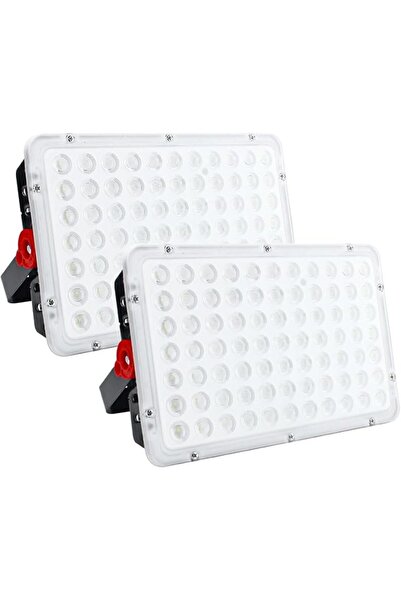 CREATESTAR مصباح LED خارجي 200 واط (عبوة من قطعتين)، إضاءة عمل LED بقوة 20000...