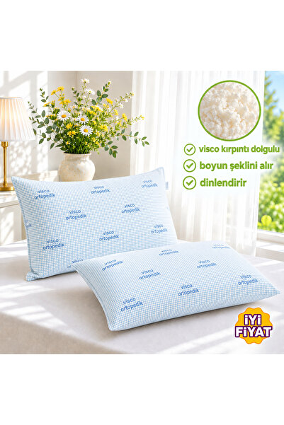 SEVHOME CONCEPT Visco Dolgulu Ortopedik Yastık 50x70 cm -Boyun Desteği sağlar.