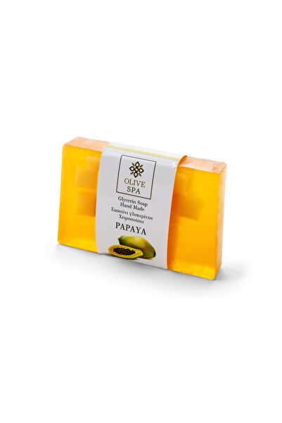 OLIVE SPA Χειροποίητο Σαπούνι Φυτικής Γλυκερίνης - Παπάγια