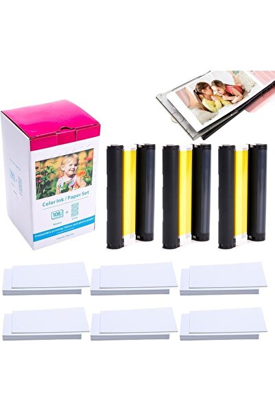 Label KINGDOM ورق CP1500 متوافق مع حبر وورق طابعة الصور كانون سيلفي CP1500 KP...
