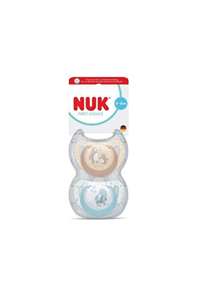 Nuk First Choice Silicone Pacifier, 0-6 Months, Bear/Seahorse