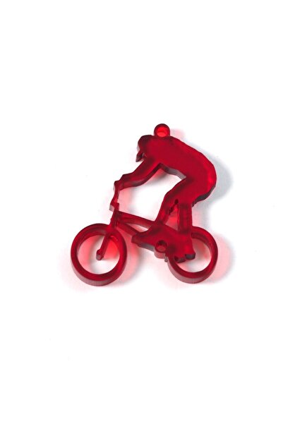 NO BRAND Bmx με ανάβατη ημιδιάφανο χρώμα plexiglass κρεμαστό 38x36mm - %ce%ba...