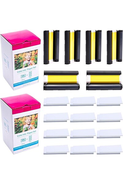 Label KINGDOM 2-Pack KP-108IN Compatible with Canon Selphy CP1300 Ink and Paper