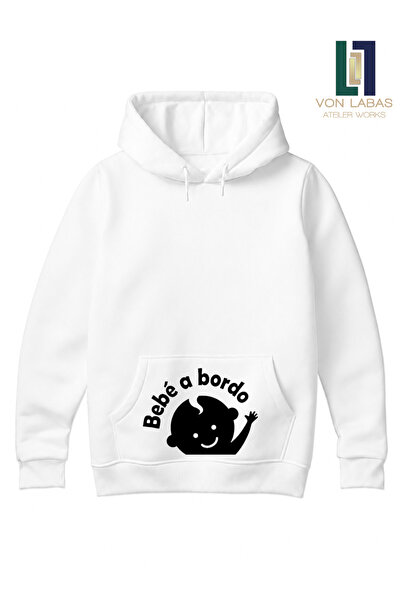 PANDORICA Hamile Anne Adayı Temalı Özel Tasarım Unisex Premium Pamuklu Sweatshirt- Yüksek Kalite Baskılı