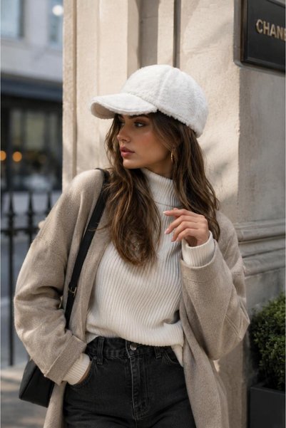 Wearflawless قبعة نسائية من القطيفة، قبعة شتوية ناعمة من الفرو مع حافة، قبعة رياضية عصرية للاستخدام اليومي، هدية شتوية