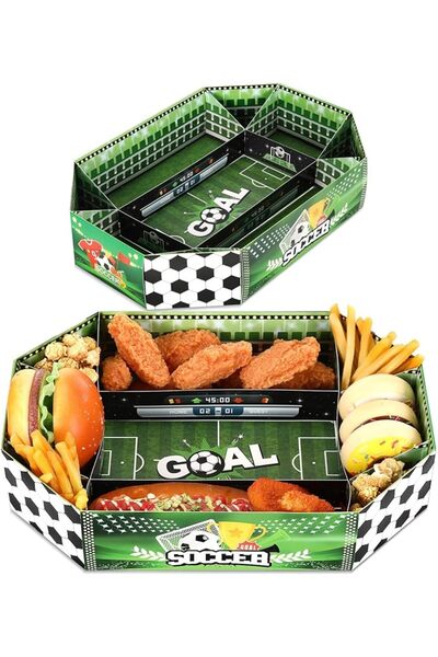 EXCEFORE 3 Pcs Football Party Supplies Set - Large Disposable Football Paper ...