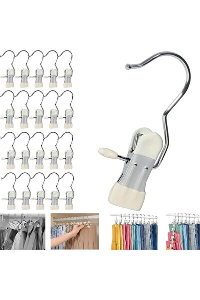 BenQuand Hanging Clips Clothespin/20Pcs Upgrade Double Head Clamp Dipped Hang...