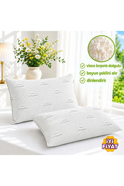 SEVHOME CONCEPT Visco Dolgulu Ortopedik Yastık 50x70 cm -Boyun Desteği sağlar.