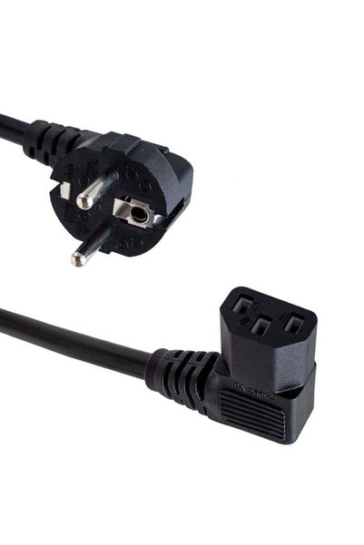 DESTE ELEKTRONİK DST-8617 3x1 مم² C13 1.8 متر كابل طاقة بزاوية 90 درجة من النوع L