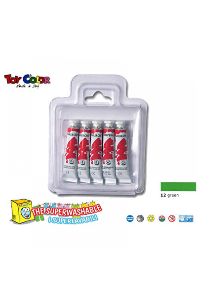 Toy Color Σωληνάρια Τέμπερας 12ml Πράσινο (220.730.12)