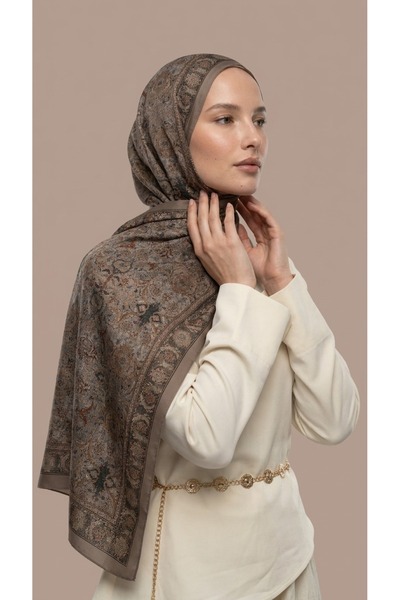 ls luvensara Patterned Silk Shawl (70% Modal - 30% Silk)