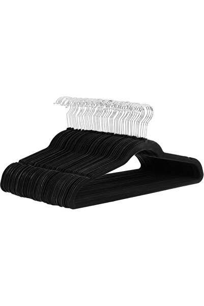 Amazon basics Slim Velvet, Non-Slip Suit Clothes Hangers, Pack of 30, Black/S...