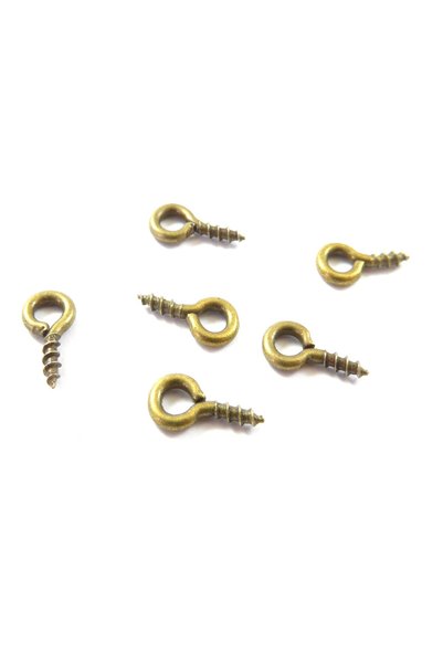 NO BRAND Βίδα γράνα με θηλή για φελλό ,χάντρες 8x4mm/100 τμχ περίπου 7.82gr -...