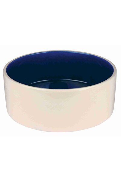 Trixie Bol ceramic, Crem/Albastru, Dimensiune ø 22 cm/2.3 l