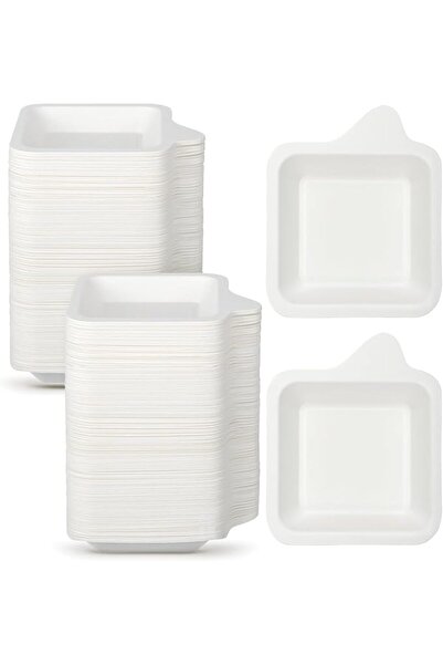 KASTWAVE Small Disposable Paper Plates – Eco-Friendly Sugarcane Bagasse Fiber...