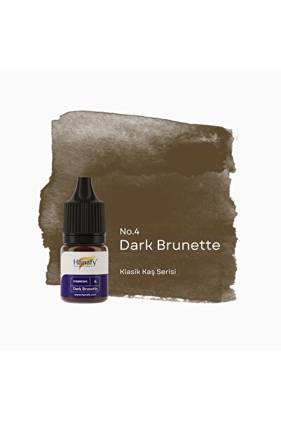 HANAFY Dark Brunette No4 5ml Kalıcı Makyaj Kaş Pigmenti
