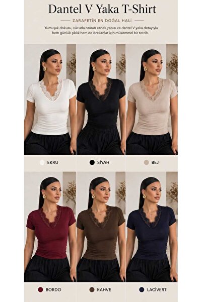 GİYİM T SHİRT DANTELLİ