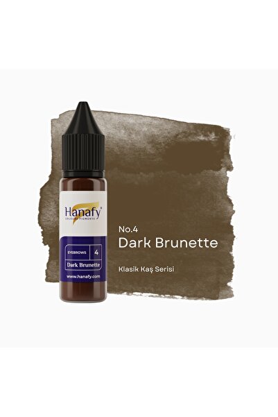 HANAFY Dark Brunette No4 15ml Kalıcı Makyaj Kaş Pigmenti