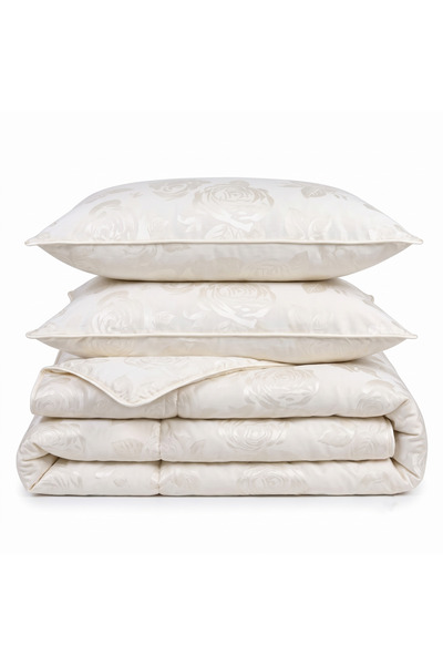 Boema Home Deco Σετ παπλώματος και 2 μαξιλαροθηκών με πούπουλα και φτερά χήνα...