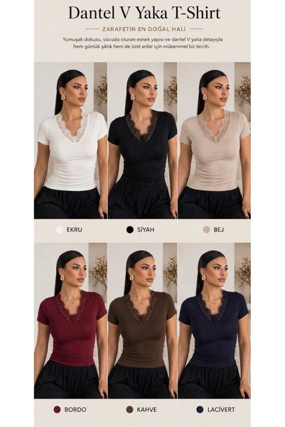 GİYİM T SHİRT DANTELLİ