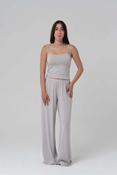 FLUX Bol Paça Pantolon — Gri | 105 cm