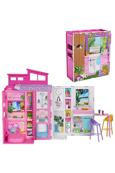 mattel Μπάρμπι Σπίτι Διακοπών - Βαλίτσα (HRJ76)