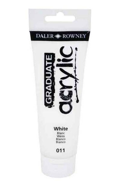 Daler Rowney Ακρυλικό Χρώμα 120ml Λευκό Graduate Acrylic