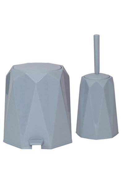 VIOSARP Σετ Πεντάλ με Βούρτσα Τουαλέτας Polygon 5lt No478 23x26εκ. - 5 Χρώματ...