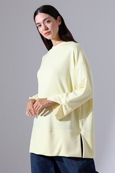 Sabr Women's Modal Oversize Long Tunic with Slit Detail
