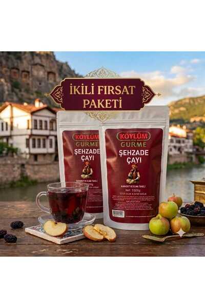 Köylüm Gurme Amasya ŞEHZADE Elma-Karadut Çayı 1 Kg 2 Adet