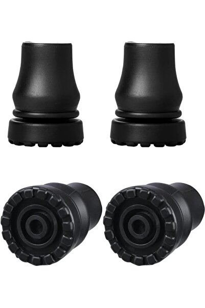 Generic 4 replacement 3/4 inch heavy-duty rubber cane heads, inner diameter 1...