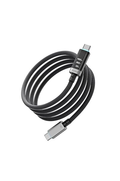 Cuktech 240W USB-C to USB-C Cable with Real-Time OLED Display, 2.0M