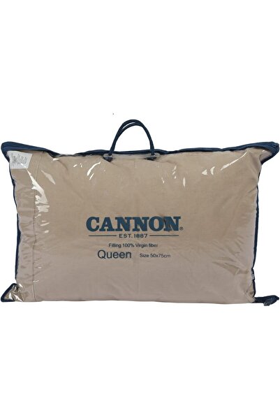 Cannon وسادة مملوءة بألياف نقية 100% من كانون، لون بيج داكن، مقاس كوين، 50 × ...