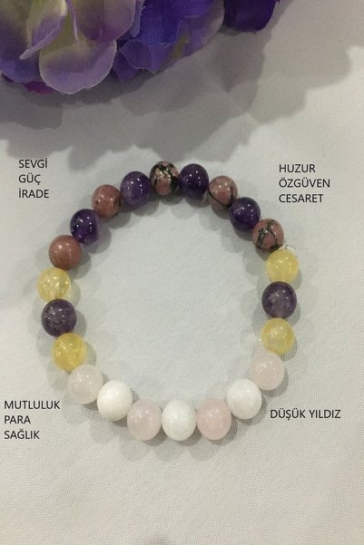 c-bhadu naturel Certified Citrine, Rhodonite, Amethyst, Pink Quartz, Moonston...
