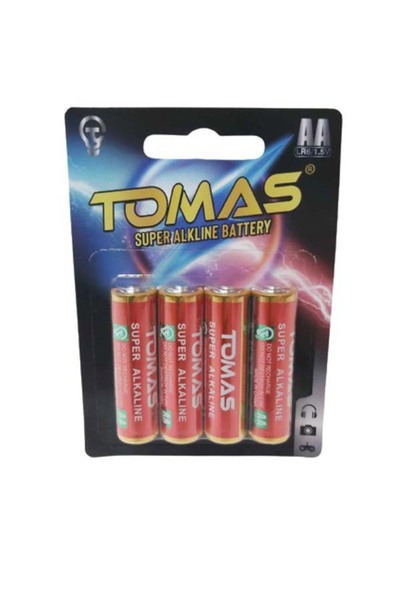 tomas Σετ 4 τεμαχίων αλκαλικών μπαταριών AA. (TMS-8805)