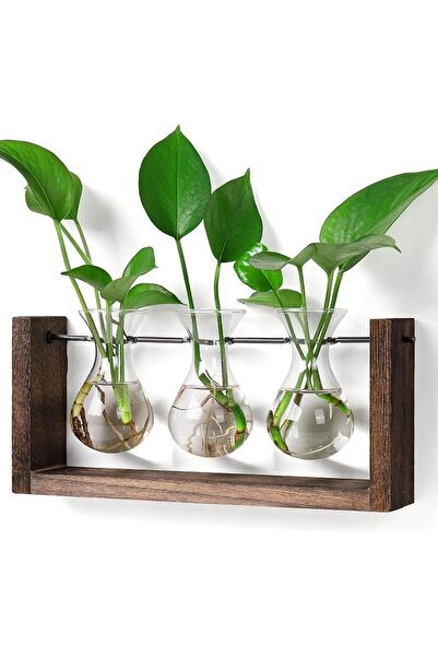 GENERAL YIBOT Wall Hanging Planter Propagation Station,Plants Lover Gifts for...