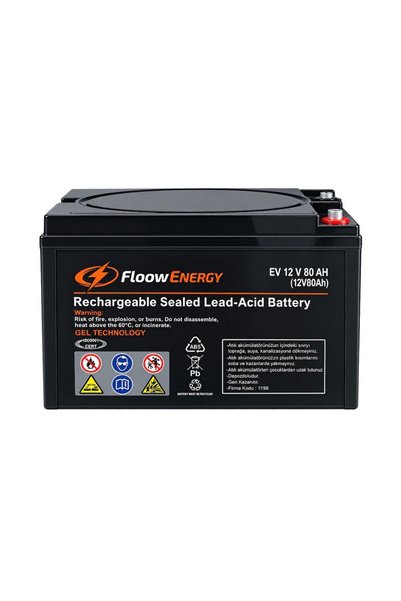 Floow Energy 12V 80 Ah Akü EV Serisi - 2026 Üretim