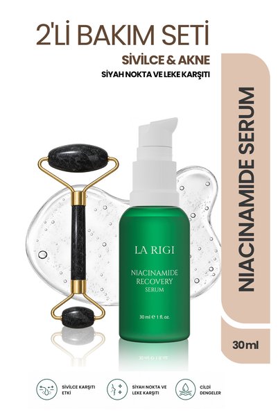 LA RIGI SWITZERLAND Niacinamide Serum Anti-Acne Blackhead 2-Pack Skin Care Se...