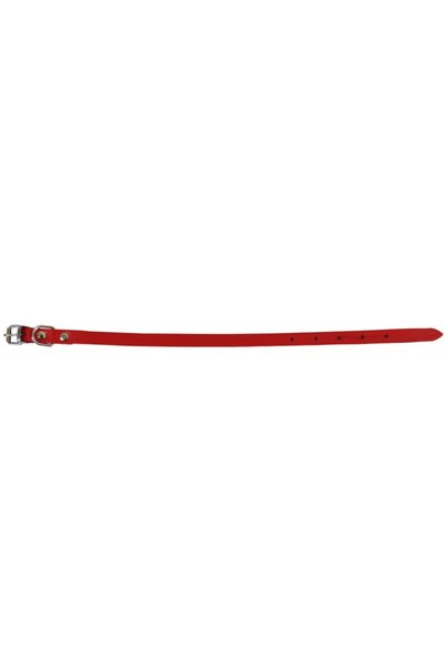 Exo Zgardă L0-L6, Simplă, din Piele, Roșie, Mărimea L6: 74/4 cm