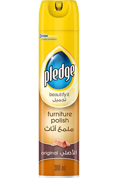 Pledge رذاذ ملمع ومنظف للأثاث - تركيبة أصلية لإزالة الغبار ومسح بصمات الأصابع