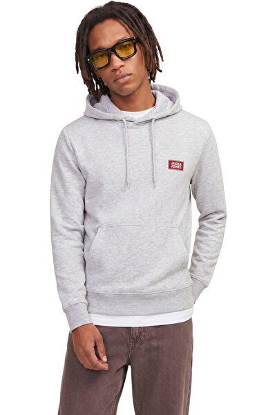 Jack & Jones JACK &JONES Rush Sweat Hood φούτερ - 12298428-Λευκό Μελανζέ