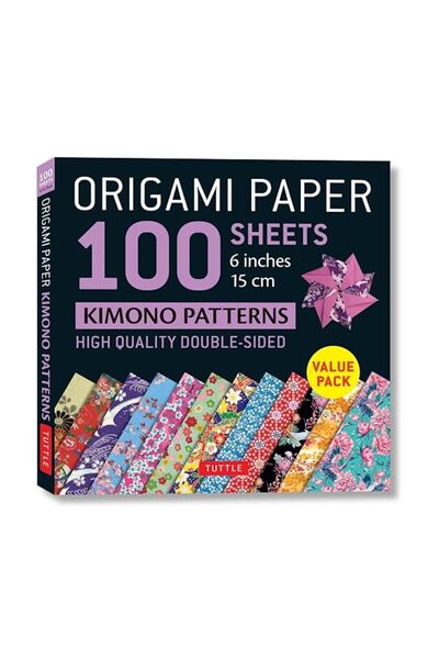GENERAL Origami Paper 100 sheets Kimono Patterns 6" (15 cm): Double-Sided Ori...