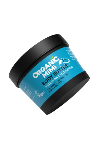 ORGANİC MİMİ زبدة الجسم المغذية والمرطبة للبشرة مع زبدة الشيا وخلاصة زيت جوز ...