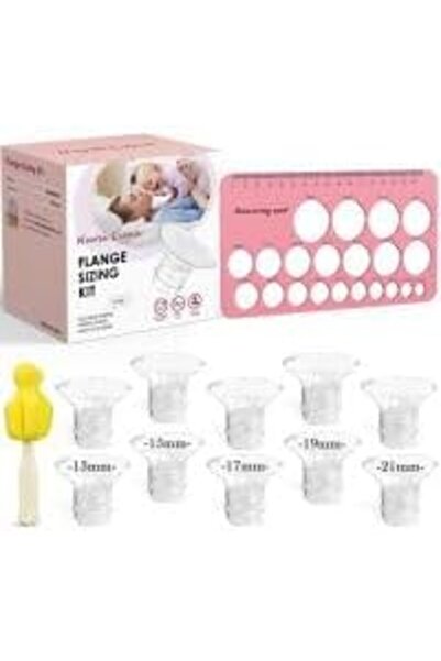 Yelajoy 1 Set Flange Sizing Kit, Clear Flange Inserts for Pumping, Nipple Rul...