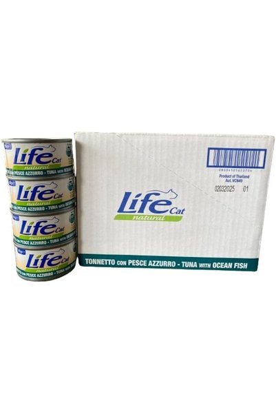 Life Cat تونة مع سمك المحيط 85 جرام × 24 قطعة