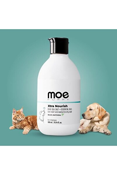 Moe Puppy إكسترا نوريش: شامبو عشبي للكلاب لعلاج الحكة، الحساسية، والفراء الجا...
